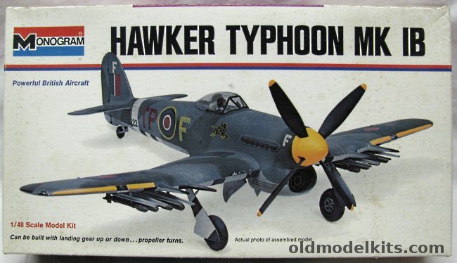 Monogram 1/48 Hawker Mk 1B Typhoon - RAF White Box Issue, 6841 plastic model kit
